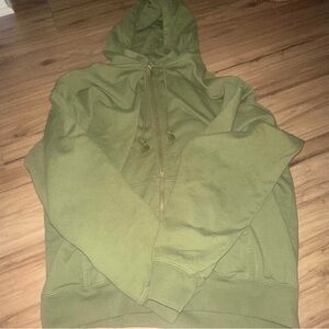 Brandy Melville Green Hoodie One Size
